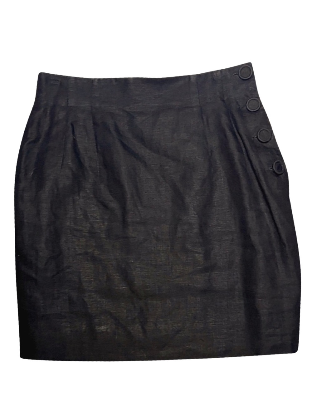 90’s VINTAGE ANN TAYLOR 100% Linen‎ Mini Skirt